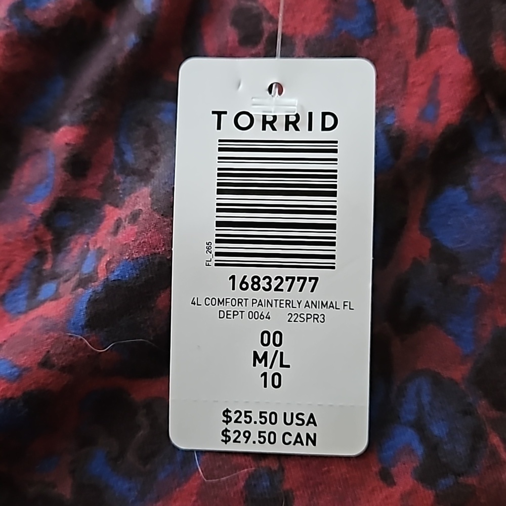 TORRID Animal Print Full Length Leggings Size 10 - Picture 7 of 10